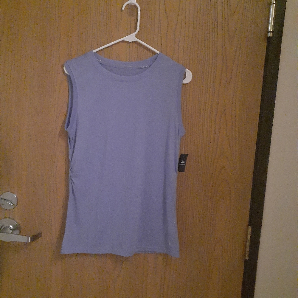 NEW never worn w/tag pro player cinch side muscle purple shirt large. A-46